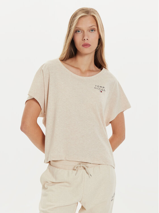 Tommy Hilfiger T-shirt UW0UW05222 Beige Regular Fit