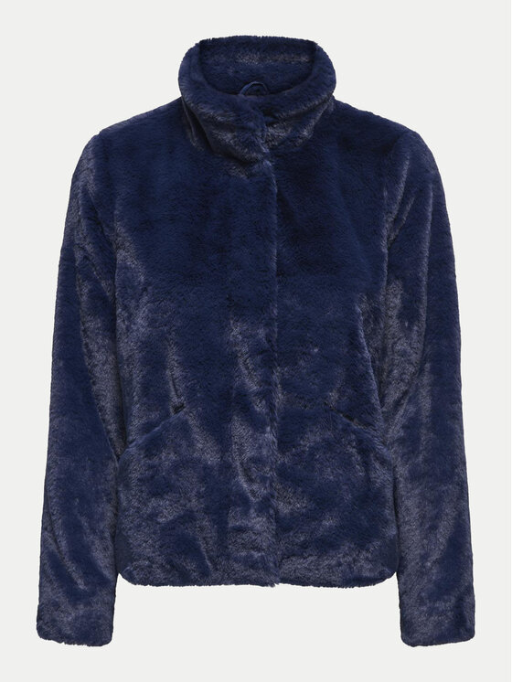 ONLY ONLY Pelliccia Newvida 15295423 Blu scuro Regular Fit