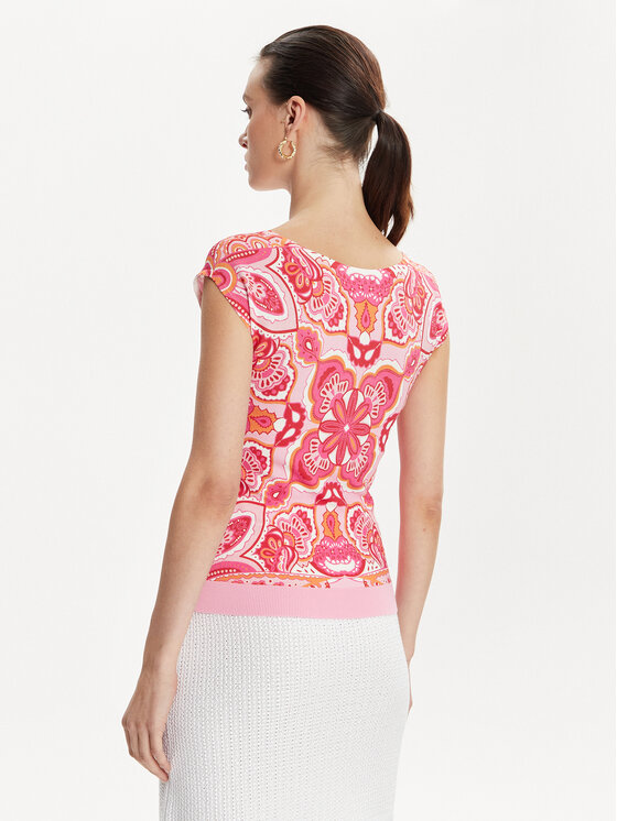 Luisa Spagnoli Luisa Spagnoli Bluzka Crotone 58243 Różowy Regular Fit