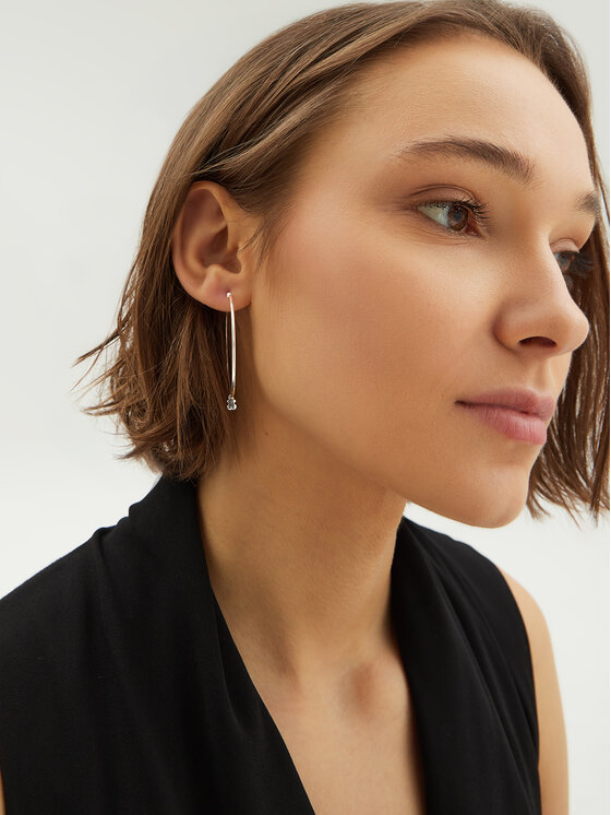 TOUS TOUS Naušnice Basicos 1000038000 Srebrna