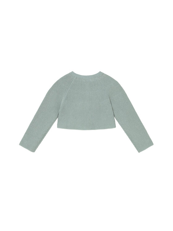 Mayoral Mayoral Pletena jopica 302 Zelena Regular Fit