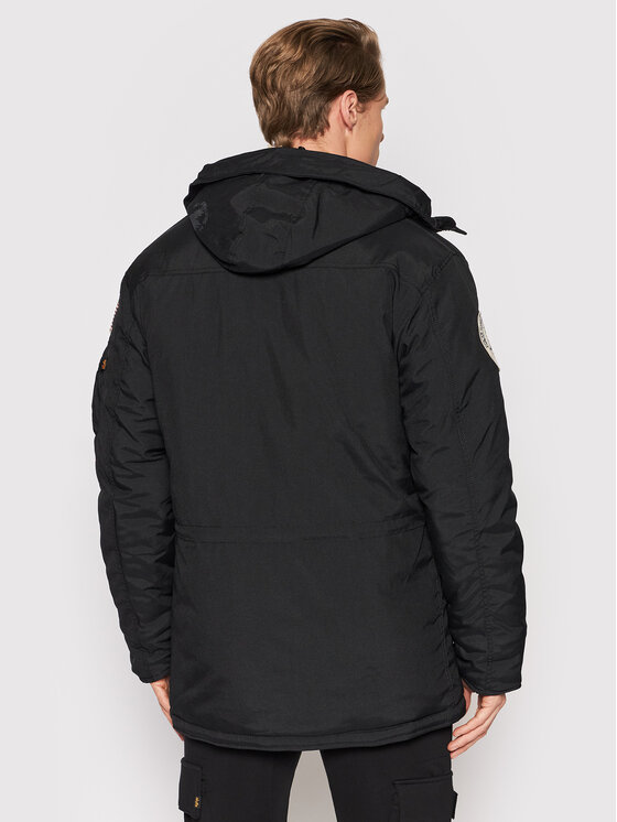 Alpha Industries Alpha Industries Зимно яке 123144 Черен Regular Fit