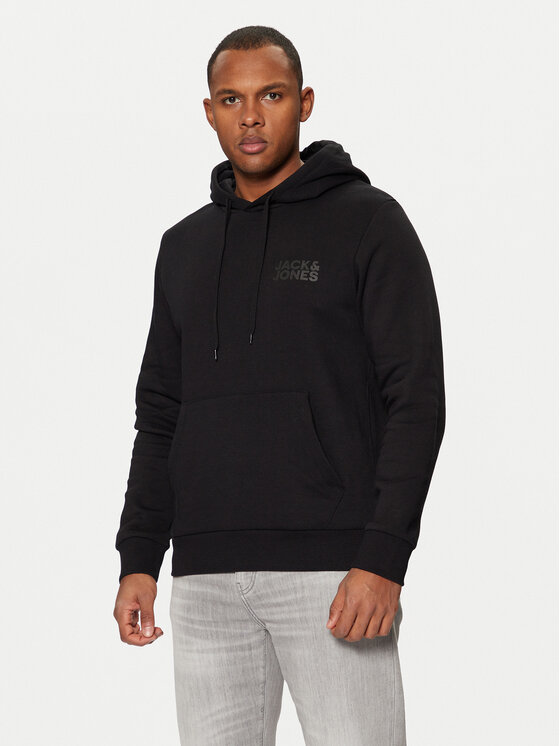 Jack & Jones Jack & Jones Pulóver Corp Logo 12152840 Fekete Regular Fit
