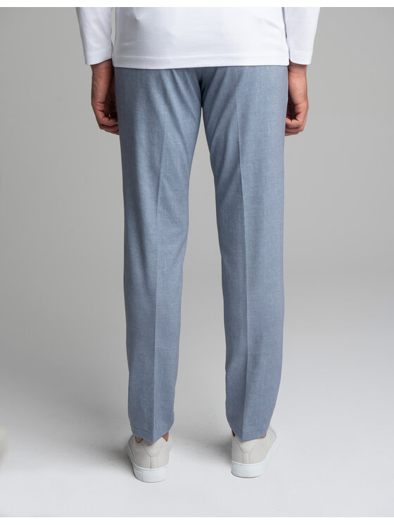 Borgio Borgio Spodnie garniturowe Esine Niebieski Slim Fit
