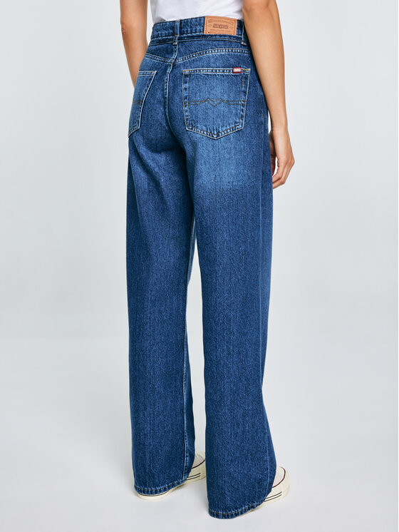 BIG STAR BIG STAR Jeansy ATREA Granatowy Wide Fit