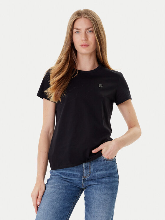 BOSS BOSS Tričko Eventsa8 50545671 Čierna Slim Fit