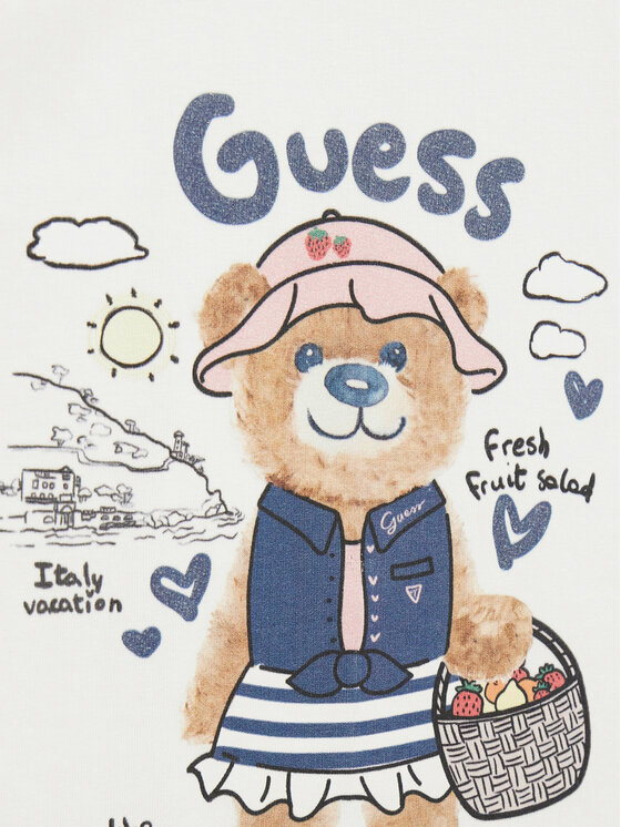 Guess Guess T-Shirt K6GI18 K6YW4 Λευκό Regular Fit