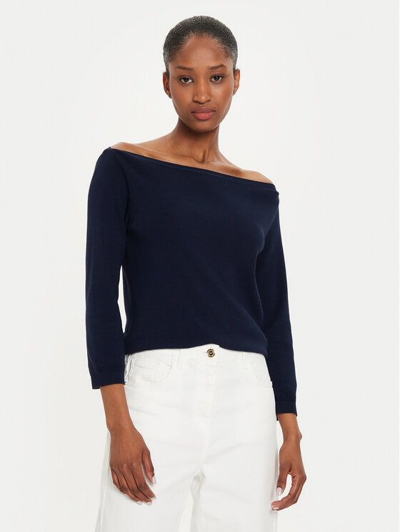 Női Sweater United Colors Of Benetton, Méret: XL, Sötétkék, 1091D1M09