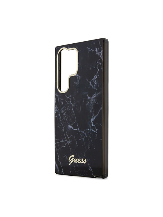 Guess Guess Etui na telefon Marble Collection Czarny