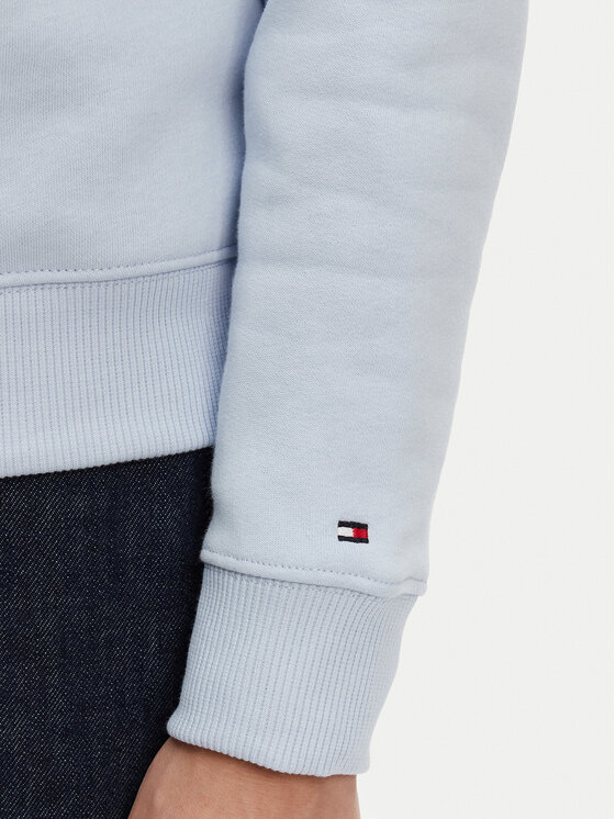 Tommy Hilfiger Tommy Hilfiger Majica dugih rukava WW0WW39791 Svijetloplava Relaxed Fit