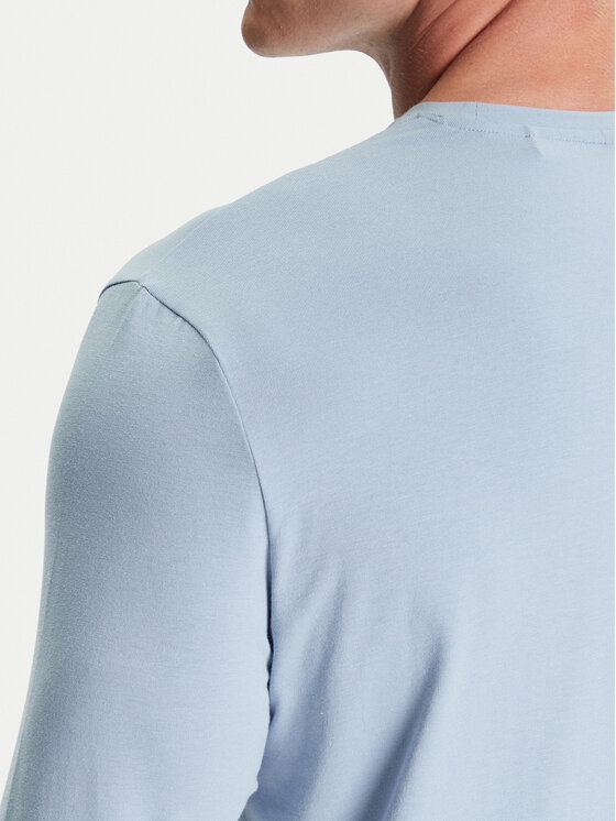 BOSS BOSS Longsleeve Mix&Match 50515389 Albastru celest Regular Fit