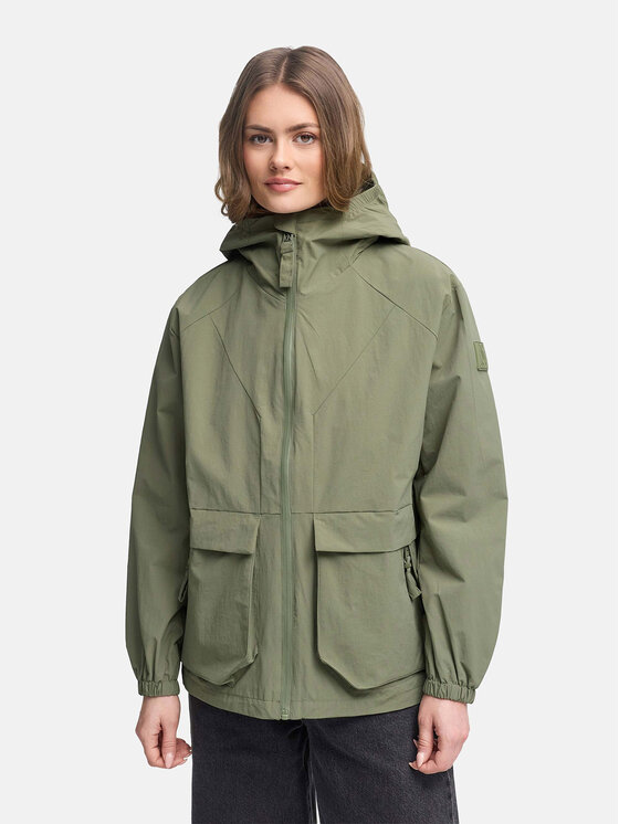 Navahoo Navahoo Kurtka przejściowa Donnerwetter Zielony Regular Fit
