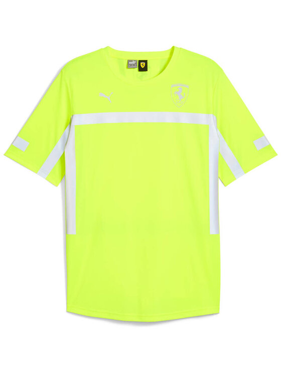 Scuderia Ferrari Scuderia Ferrari T-Shirt Reflective 2024 Żółty Regular Fit