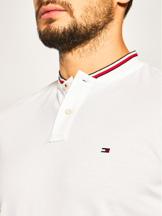 Tommy Hilfiger Polo MW0MW13091 Blanc Slim Fit Modivo.fr