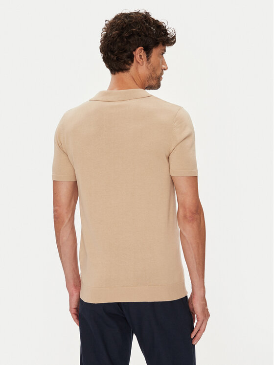 U.S. Polo Assn. U.S. Polo Assn. Polo marškinėliai MUP3554 Smėlio Slim Fit
