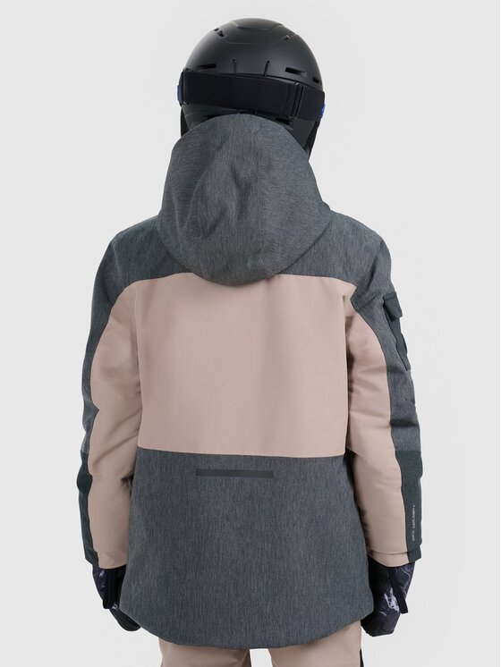 4F 4F Giacca da snowboard 4FJRAW25TTJAU1039-82S Marrone Oversize