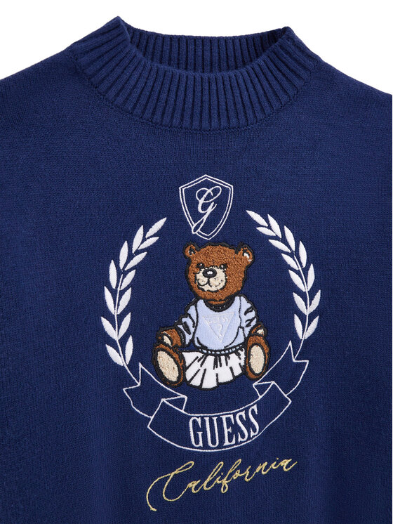 Guess Guess Πουλόβερ J5BR11 Z3GS0 Σκούρο μπλε Regular Fit