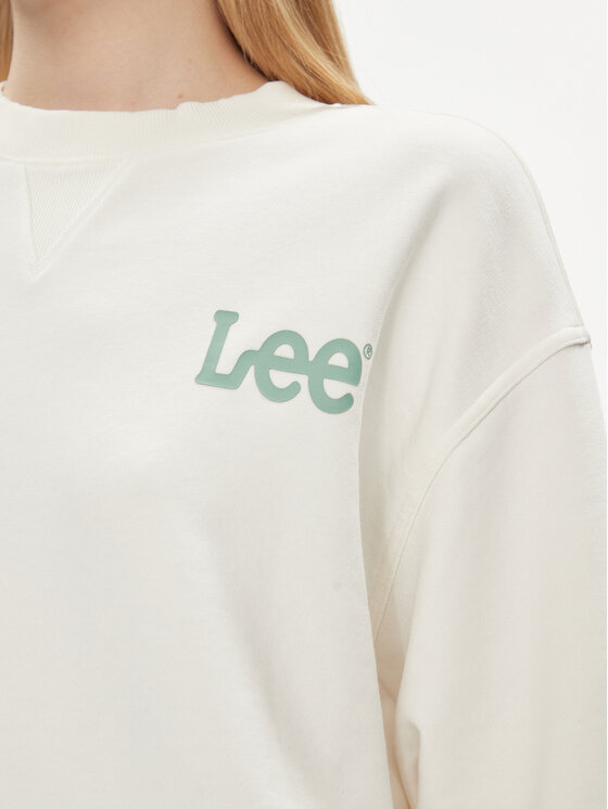 Lee Lee Pulóver Essential 112350242 Ekru Relaxed Fit