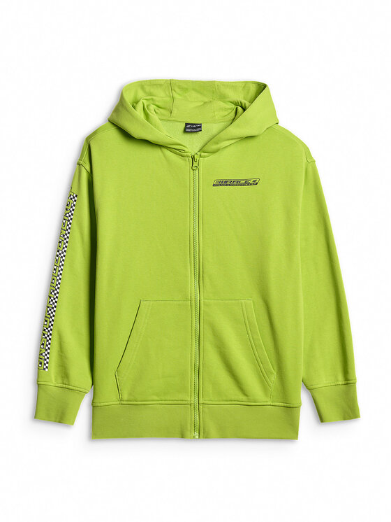 4F 4F Bluza ESPORTS RACING Zielony Loose Fit