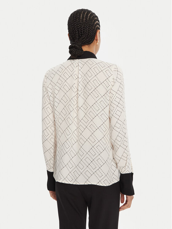 Elisabetta Franchi Elisabetta Franchi Πουκάμισο CA-104-56E2-V320 Λευκό Regular Fit