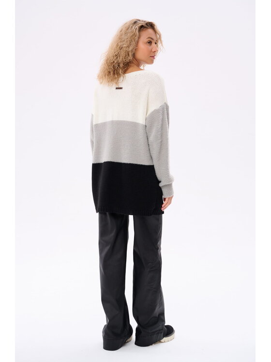 blue shadow blue shadow Sweter Yamir Szary Regular Fit