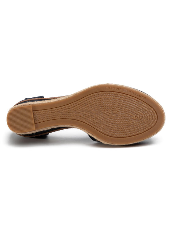 Tommy Hilfiger Tommy Hilfiger Еспадрильї Basic Closed Toe Mid Wedge FW0FW04787 Cиній