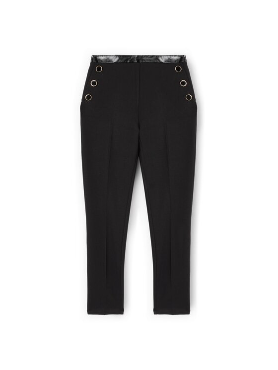 Motivi Motivi Pantaloni di tessuto P000Q104283N033 Nero Skin Fit