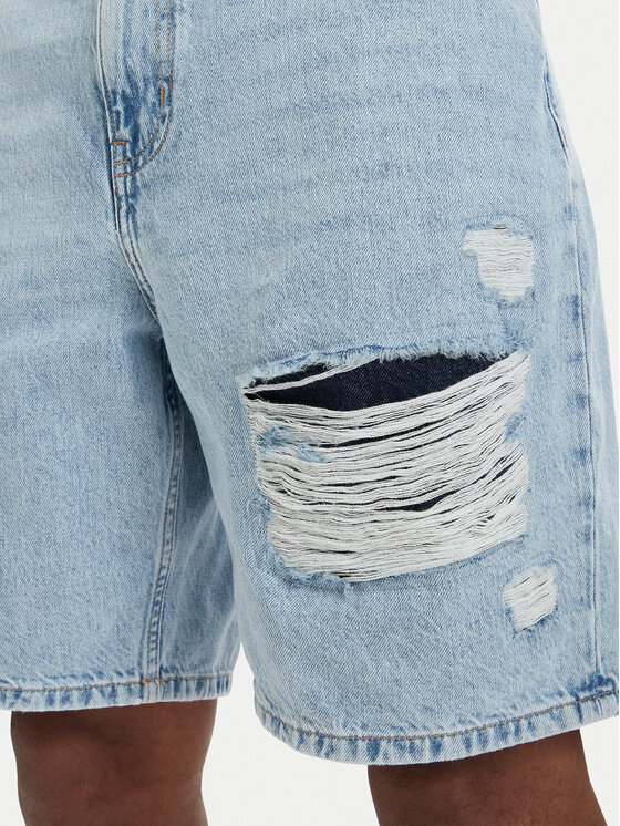 Karl Lagerfeld Jeans Karl Lagerfeld Jeans Дънкови шорти B2M10139 Светлосин Relaxed Fit