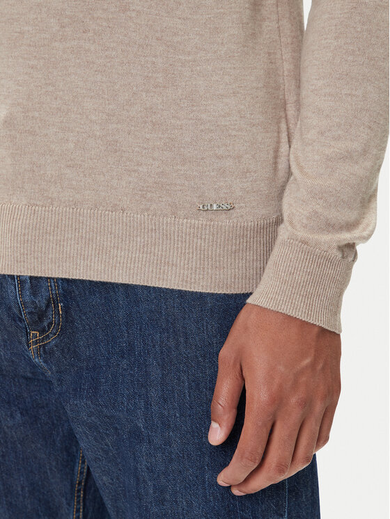 Guess Guess Krekls ar augstu apkakli M5BR09 Z0432 Bēšs Regular Fit
