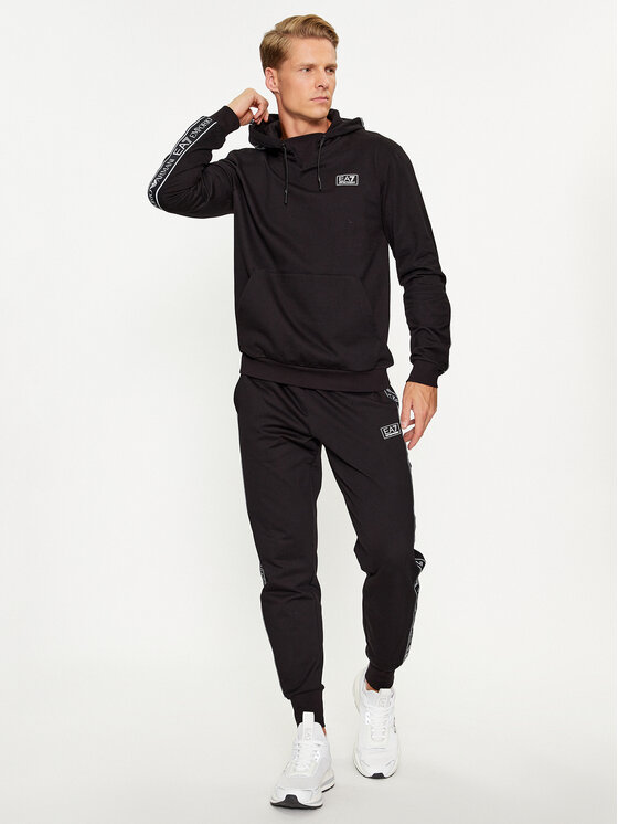 EA7 Emporio Armani EA7 Emporio Armani Mikina 6RPM13 PJ05Z 1200 Čierna Regular Fit