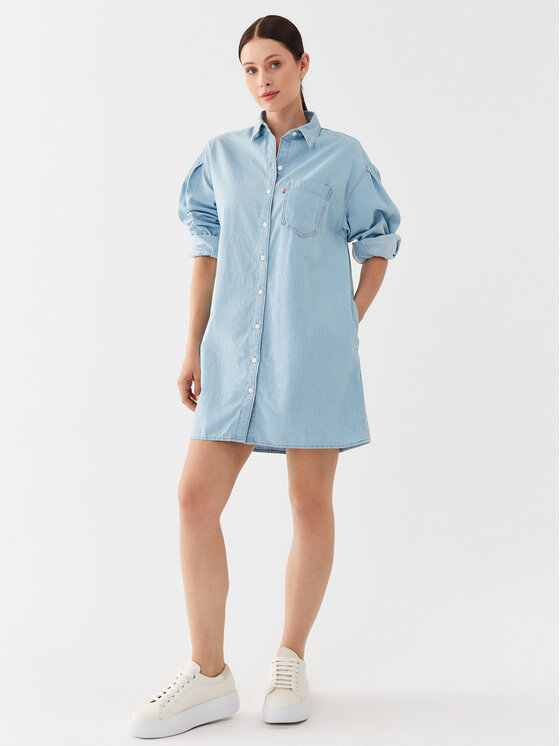 Levi's® Levi's® Φόρεμα τζιν Rhea A6743-0002 Γαλάζιο Relaxed Fit