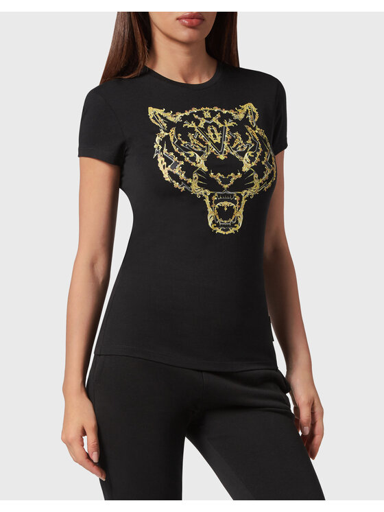 Plein Sport Plein Sport T-Shirt 7083 Czarny Regular Fit