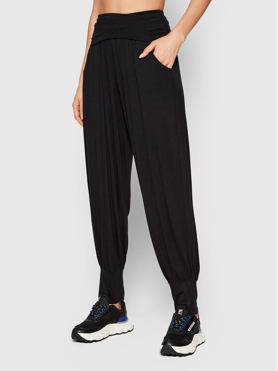 Deha Deha Спортивні штани Harem A00215 Чорний Loose Fit