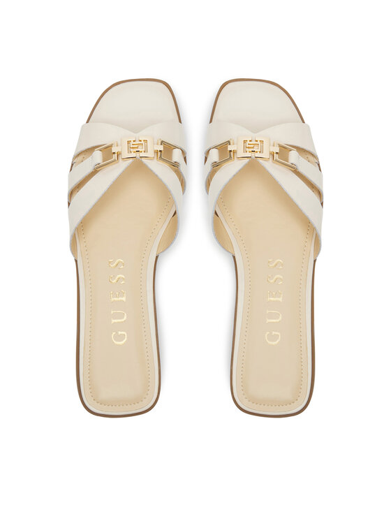 Guess Guess Klapki FLJRLL LEA19 Beżowy