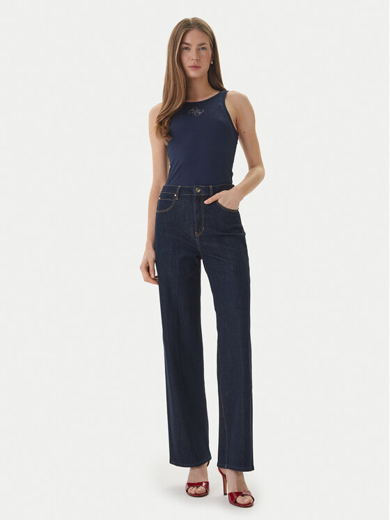 Guess Guess топ W6RP39 KD092 Тъмносин Regular Fit