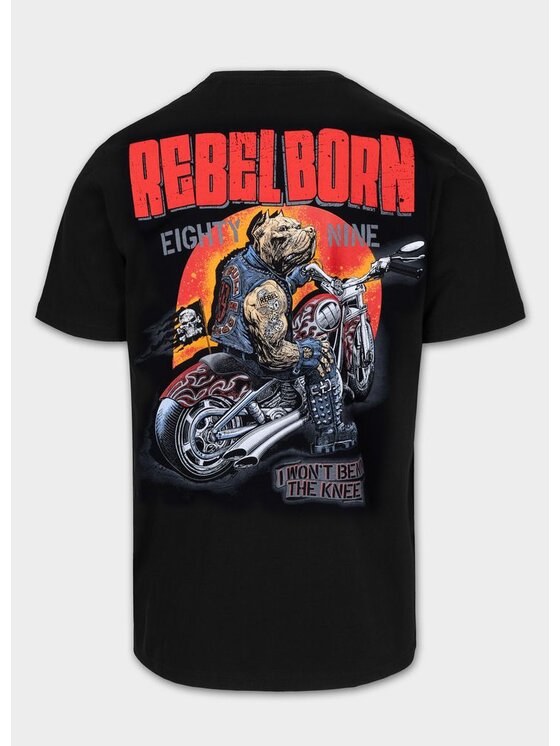PITBULL PITBULL T-Shirt REBEL BORN Czarny Regular Fit