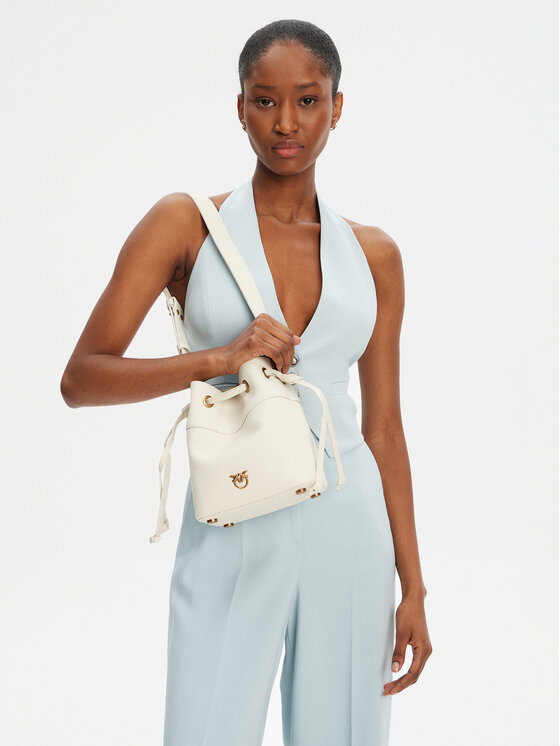 PINKO PINKO Rankinė Secchiello Mini PE 25 PLTT 104303 A29Q Kreminė