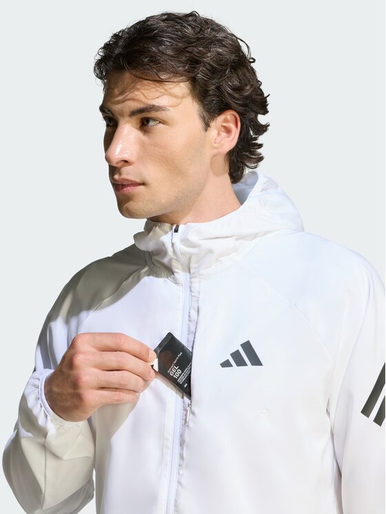 adidas adidas Kurtka do biegania adi365 Iconic Biały Regular Fit