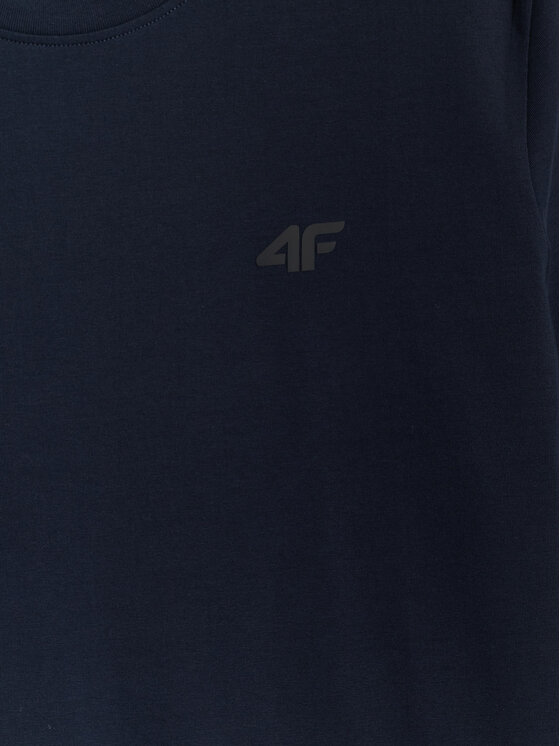 4F 4F T-Shirt NOS Granatowy Slim Fit