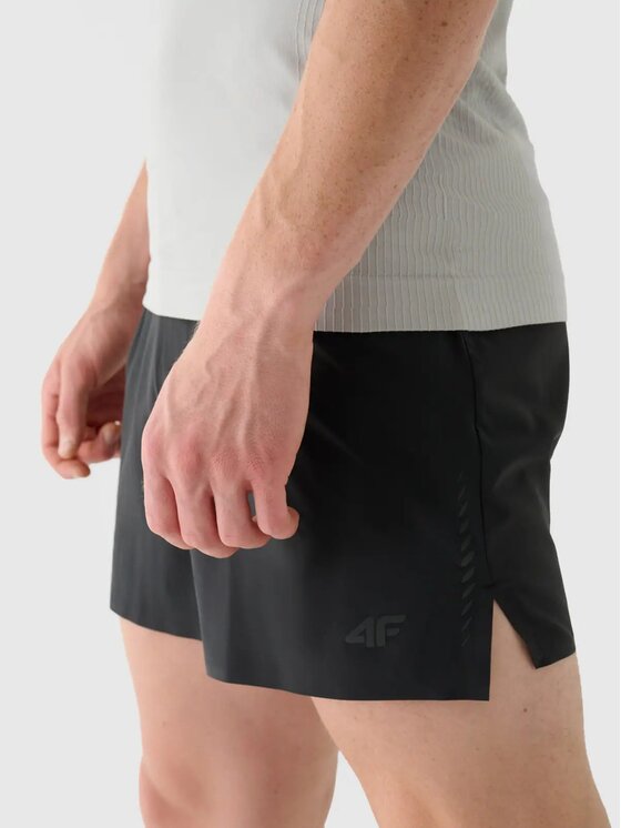 4F 4F Pantaloncini sportivi 4FWAW24TFSHM633-22S Nero Regular Fit
