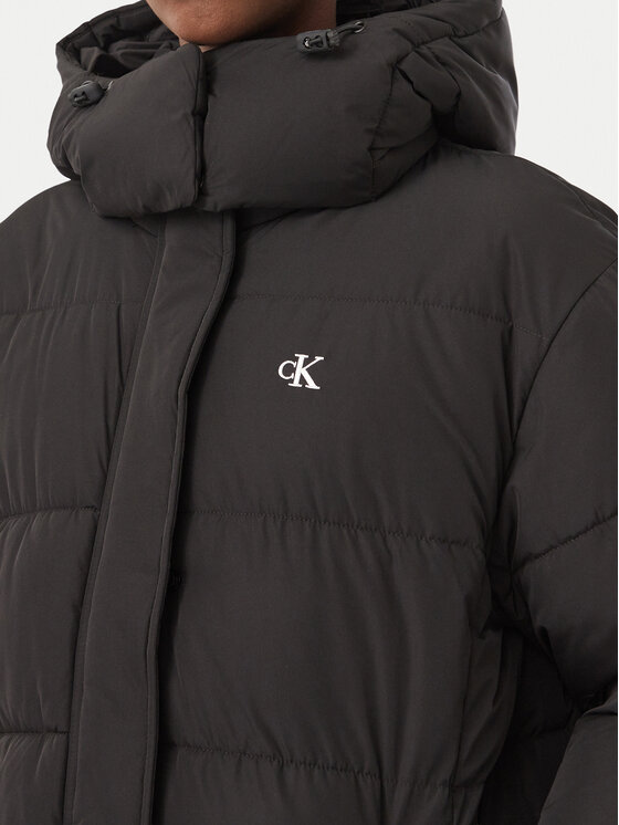 Calvin Klein Jeans Calvin Klein Jeans Žieminė striukė Matte LV047H505G Juoda Relaxed Fit