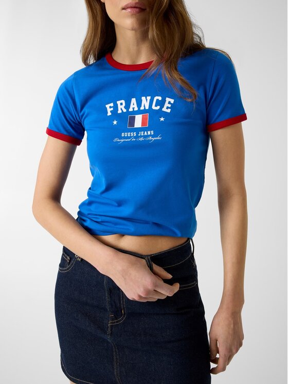 Guess Jeans Guess Jeans Футболка 183096 Голубий Classic Fit