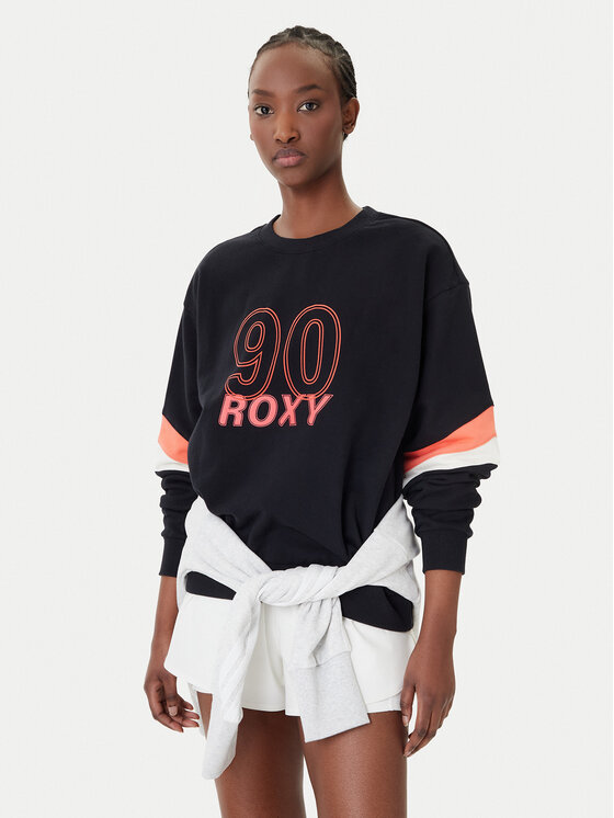 Roxy Roxy Mikina Essential Energy ERJFT04994 Černá Regular Fit