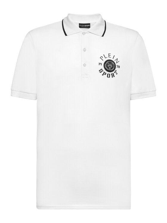 Plein Sport Plein Sport Polo 13033 Biały Slim Fit