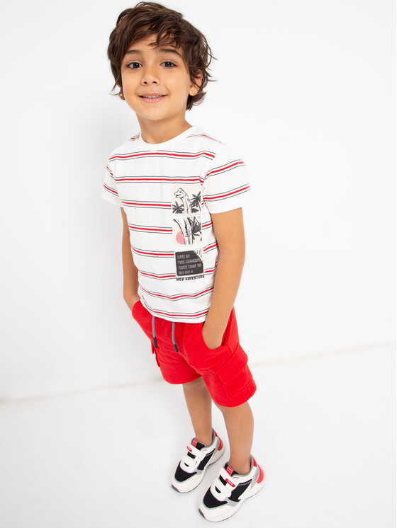 Mayoral Mayoral Stoffshorts 3222 Rot Regular Fit