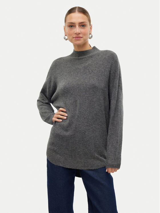 Vero Moda Vero Moda Svetr Plaza 10290784 Šedá Loose Fit