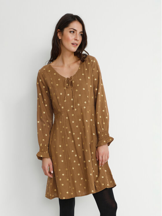 Vestito da giorno 10610600 Marrone Regular Fit