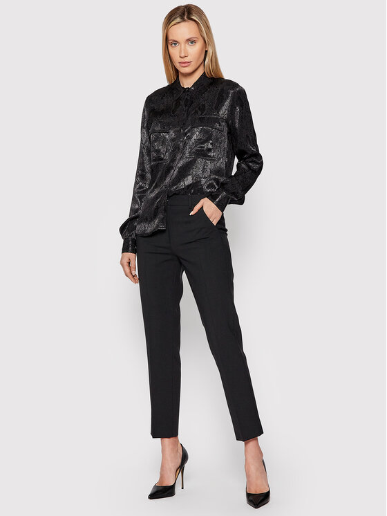 Camicia Daphne W1BH12 WE5B2 Nero Regular Fit