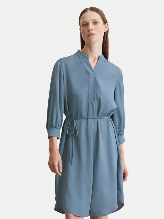 Marc O'Polo Marc O'Polo Košilové šaty 408 1169 21467 Modrá Loose Fit