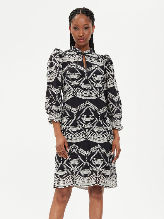 Bruuns Bazaar Bruuns Bazaar Rochie de zi Abami BBW3919 Negru Regular Fit